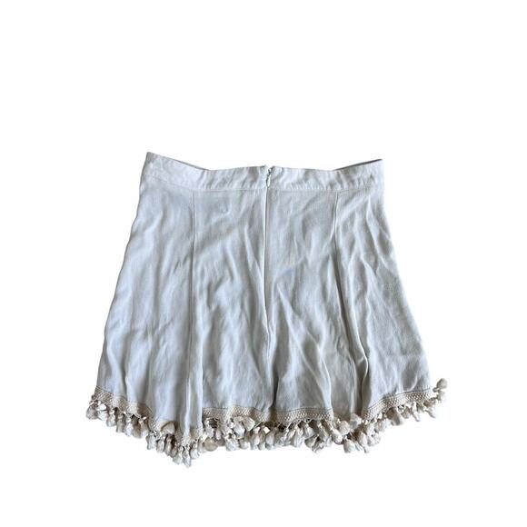 Reformation Cream Skirt with Tassels Size M - Picture 5 of 5
